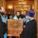 Ковчег с мощами Новомучеников и Исповедников Церкви Русской побывал в храме Знамения в Кунцеве